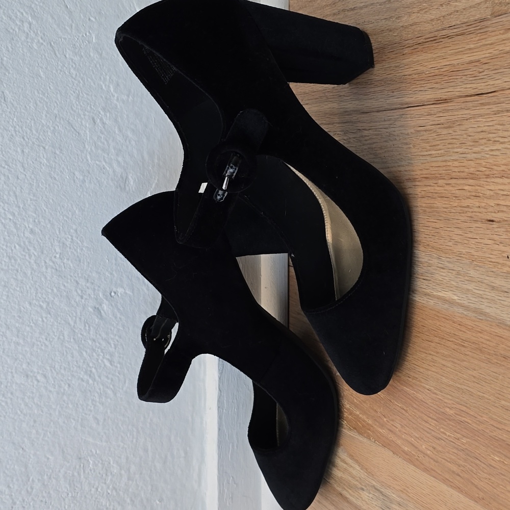 Christian Siriano Velvet Mary Jane Heels